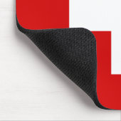 Tapis De Souris Le drapeau de la Suisse (Coin)
