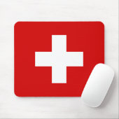 Tapis De Souris Le drapeau de la Suisse (Avec souris)