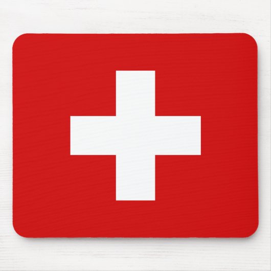 Tapis De Souris Le drapeau de la Suisse (Devant)