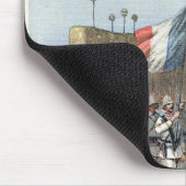 Tapis De Souris Le drapeau français entrant dans Abomey (Coin)