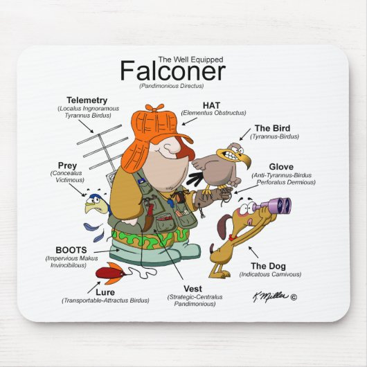 Tapis De Souris Le Falconer Bien Équipé (Devant)