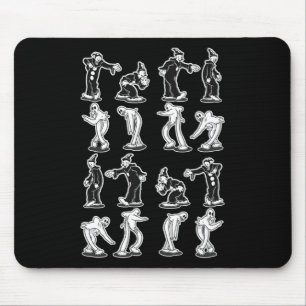 Tapis De Souris Le fantôme clown Danse Éffrayante en deux étapes