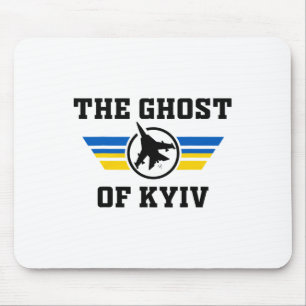 Tapis De Souris Le Fantôme de Kiev. Je suis avec l'Ukraine Drapeau