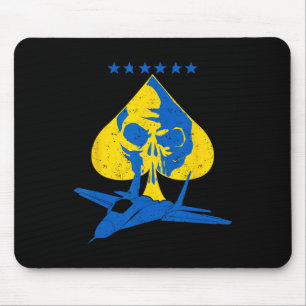 Tapis De Souris Le Fantôme de Kyivkiev Ukraine Pilote de chasse as