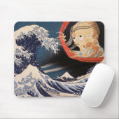 Tapis De Souris Le fantôme de la grande vague (Avec souris)