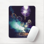 Tapis De Souris Le "feu art d'aquarelle de feux d'artifice dans (Avec souris)