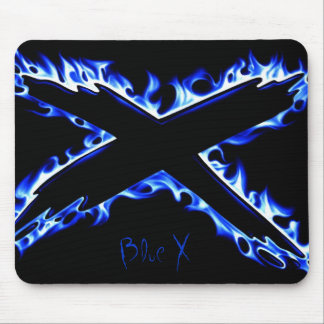 Tapis De Souris Le FEU BLEU X, X bleu