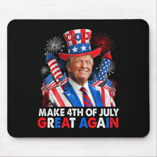 Tapis De Souris Le feu d'artifice patriotique de Trump rend 4 juil