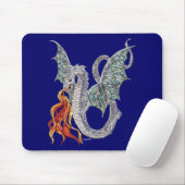 Tapis De Souris Le feu de dragon (Avec souris)