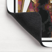 Tapis De Souris Le feu regardant Kitty fixement (Coin)