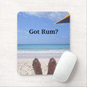 Tapis De Souris Le fonctionnaire "a obtenu le rhum ?" Mousepad (Avec souris)