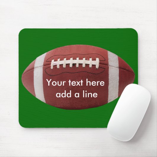 Tapis De Souris Le football fait sur commande Mousepad (Avec souris)