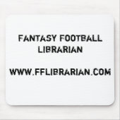 Tapis De Souris Le football Librarianwww.fflibrarian.com (Devant)