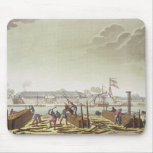 Tapis De Souris Le fort à Batavia avec les enregistreurs