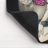 Tapis De Souris Le "furet avec le papillon s'envole" Mousepad (Coin)