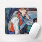 Tapis De Souris Le Garçon de la Veste Rouge, Cezanne (Avec souris)