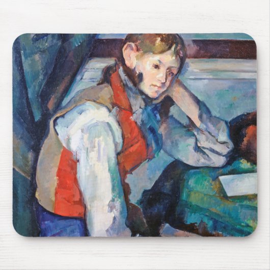 Tapis De Souris Le Garçon de la Veste Rouge, Cezanne (Devant)