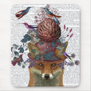 Tapis De Souris Le gardien d'oiseaux Fox avec Artichoke