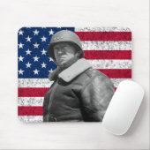 Tapis De Souris Le Général Patton et le drapeau américain (Avec souris)