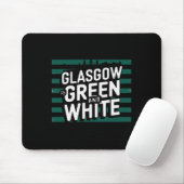Tapis De Souris Le Glasgow Est Vert Et Blanc (Avec souris)