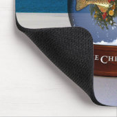 Tapis De Souris Le globe Mousepad de neige de morue de Noël (Coin)