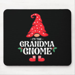 Tapis De Souris Le gnome grand-mère drôle de groupe de Noël assort