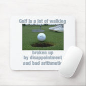 Tapis De Souris Le golf est beaucoup de marche (Avec souris)