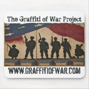 Tapis De Souris Le graffiti du projet de guerre : Drapeau de séri