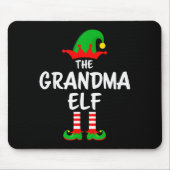 Tapis De Souris Le Grand-Mère Elf Matching Famille Noël (Devant)