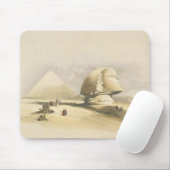 Tapis De Souris Le grand sphinx et les pyramides de Gizeh, de "E (Avec souris)