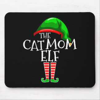 Tapis De Souris Le groupe de Noël de la famille assortie de l'elfe