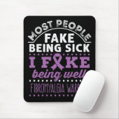 Tapis De Souris Le guerrier de sensibilisation à la fibromyalgie f (Avec souris)