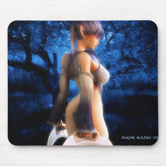 Tapis De Souris Le guerrier enchanté Mousepad (Devant)