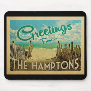 Tapis De Souris Le Hamptons Beach Vintage voyage