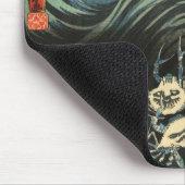 Tapis De Souris Le héros de Samurai Yoshitsune combat les fantômes (Coin)