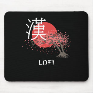 Tapis De Souris Le Hip hop japonais de Lofi Kanji, fleurs de ceris