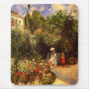 Tapis De Souris Le Jardin de Pissarro à Pontoise - Mousepad