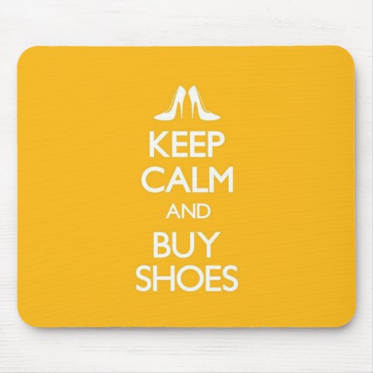 Tapis De Souris Le jaune maintiennent calme et achètent des (Devant)