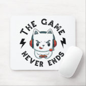 Tapis De Souris Le jeu ne se termine jamais (Avec souris)