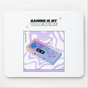 Tapis De Souris Le jeu vidéo est mon Saint-Valentin