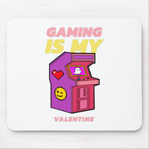 Tapis De Souris Le jeu vidéo est mon Valentin