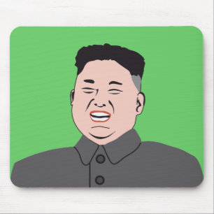 Tapis De Souris Le Jong-ONU riant de Kim