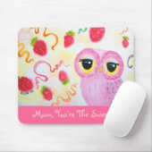 Tapis De Souris Le jour de mère de fraise de fraise (Avec souris)