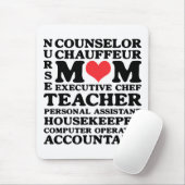 Tapis De Souris Le jour de mère des travaux de la maman Mousepad (Avec souris)