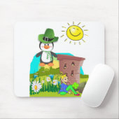 Tapis De Souris le jour de saint-patrick pingouin leprechaun (Avec souris)