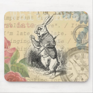 Tapis De Souris Le lapin blanc Alice au pays des merveilles