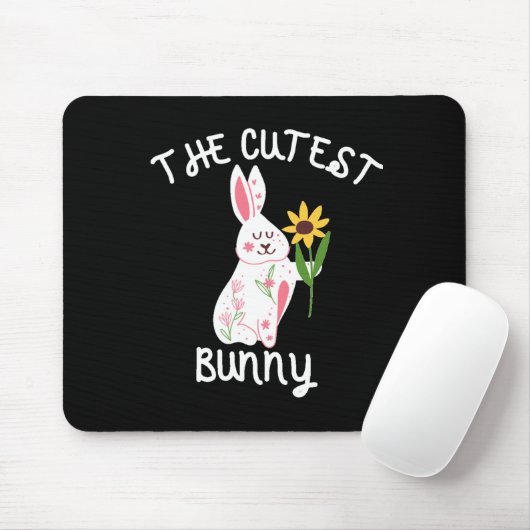 Tapis De Souris Le lapin le plus mignon (Avec souris)
