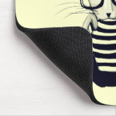 Tapis De Souris Le lapin nerd (Coin)