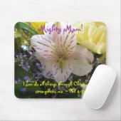 Tapis De Souris le lis avec des lalas jaunissent doucement, maman (Avec souris)