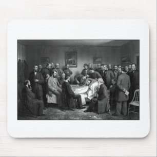 Tapis De Souris Le lit de mort de Lincoln